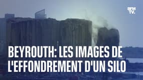 Port de Beyrouth: les images du nouvel effondrement dans les silos