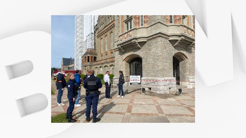 L'hôtel de ville du Touquet a été évacué le 13 avril 2022.