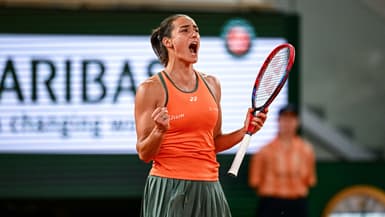 Caroline Garcia lors du premier tour de Roland-Garros, le 26 mai 2024