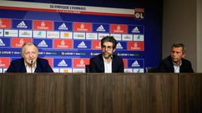 Jean-Michel Aulas, Juninho et Vincent Ponsot