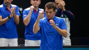 Paul-Henri Mathieu, capitaine de l'équipe de France de Coupe Davis en septembre 2024 