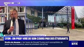 Intrusion dans un amphithéâtre de l'université Lyon 2: l'enseignant Fabrice Balanche est l'invité de BFMTV