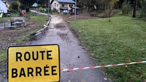 À Sewen (Haut-Rhin) des maisons ont été inondées mardi 14 novembre en raison des fortes pluies.