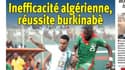 La Une du quotidien algérien El Watan