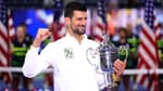 Novak Djokovic après avoir remporté la finale de l'US Open 2023
