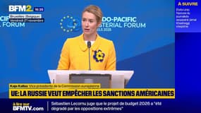 La Russie cherche à empêcher l'entrée en vigueur des sanctions américaines contre ses exportations de pétrole, estime la cheffe de la diplomatie européenne