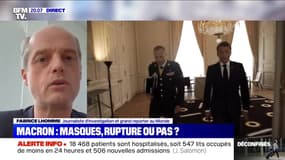 Masques: "On a un président de la République qui décrit l'inverse de la réalité", déclare Fabrice Lhomme, grand reporter au Monde