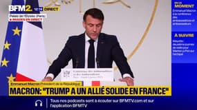 Macron: "Le Président Trump a en France un allié solide"