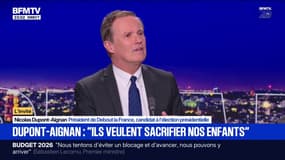 Guerre en Ukraine: "Les torts sont partagés, c'est un conflit épouvantable", déclare Nicolas Dupont-Aignan, président de Debout la France