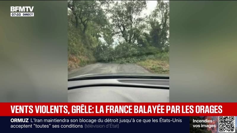 De violents orages ont balayé la France, d'importants dégâts à déplorer