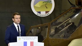 Emmanuel Macron le 19 mai 2017, lors de son déplacement au Mali. 