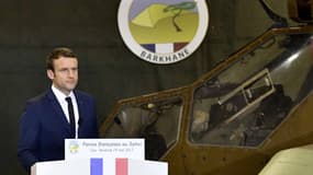 Emmanuel Macron le 19 mai 2017, lors de son déplacement au Mali. 