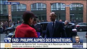 Édouard Philippe est arrivé à la PJ de Nanterre pour féliciter les enquêteurs après l'arrestation de Redoine Faïd