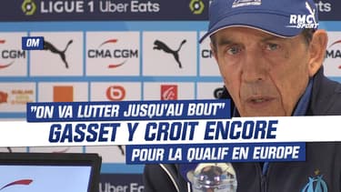 OM 2-2 Nice : "On va lutter jusqu'au bout", Gasset croit encore à la qualification en Europe