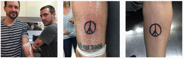 Après les attentats, les Français se tatouent en l'honneur des victimes Après les attentats, les Français se tatouent en l'honneur des victimes