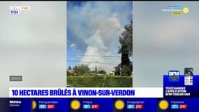 Var: dix hectares brûlés dans un incendie à Vinon-sur-Verdon