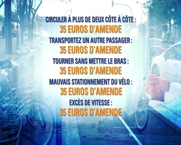 infractions vélo infractions vélo