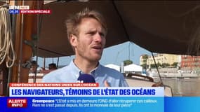 Sommet des océans de Nice: François Gabart a constaté en mer la pollution plastique