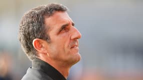 Stéphane Gilli sur le banc du Paris FC en décembre 2024.