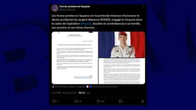 Un soldat français est mort en Guyane ce 19 mai 2025 dans le cadre de l'opération Harpie.