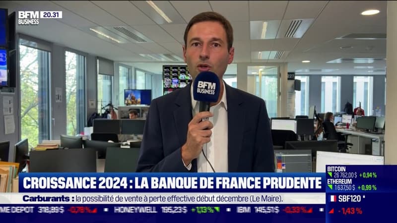 Croissance 2024 : la banque de France prudente
