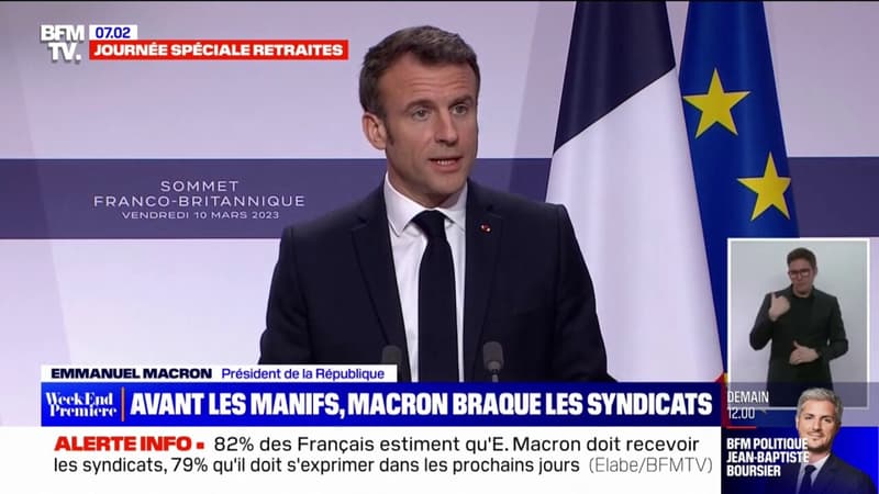 Retraites: en refusant de les rencontrer, Emmanuel Macron braque les syndicats avant une nouvelle journée de mobilisation