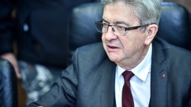 Jean-Luc Mélenchon en déplacement à Beyrouth au Liban le 28 mai 2024