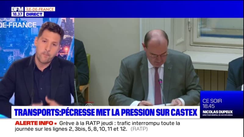 Transports: Valérie Pécresse met la pression sur Jean Castex, futur