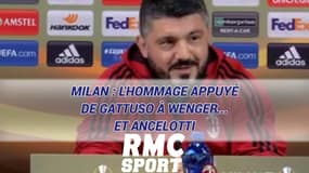 Milan : L'hommage appuyé de Gattuso à Wenger... et Ancelotti