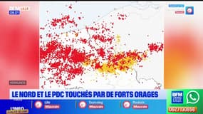 Le Nord et la Pas-de-Calais touchés par de forts orages dans la nuit