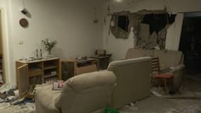 Une maison familiale détruite dans le kibboutz de Be'eri après l'attaque du Hamas, octobre 2023