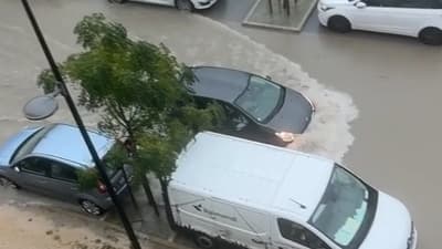 LES PREMIÈRES IMAGES DES FORTES PLUIES TOMBÉES CE DIMANCHE DANS LE SUD-EST DE LA FRANCE