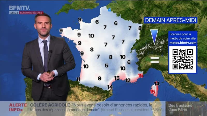 La météo pour ce vendredi 9 janvier 2026