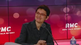 Nathalie Arthaud dans la matinale week-end de RMC, le 13 février 2022