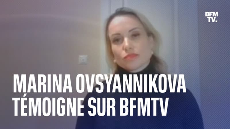 Marina Ovsyannikova, la journaliste anti-guerre de la TV russe, témoigne sur BFMTV