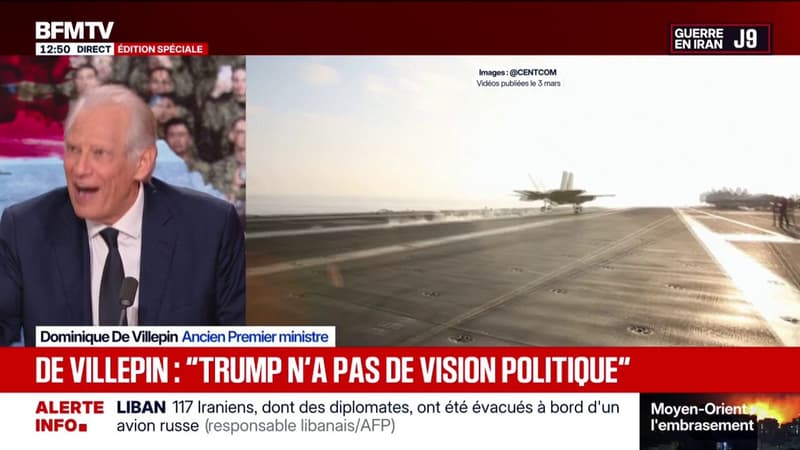 Guerre au Moyen-Orient: "Les États-Unis sont aujourd'hui dans la main de gens totalement irresponsables", estime Dominique de Villepin