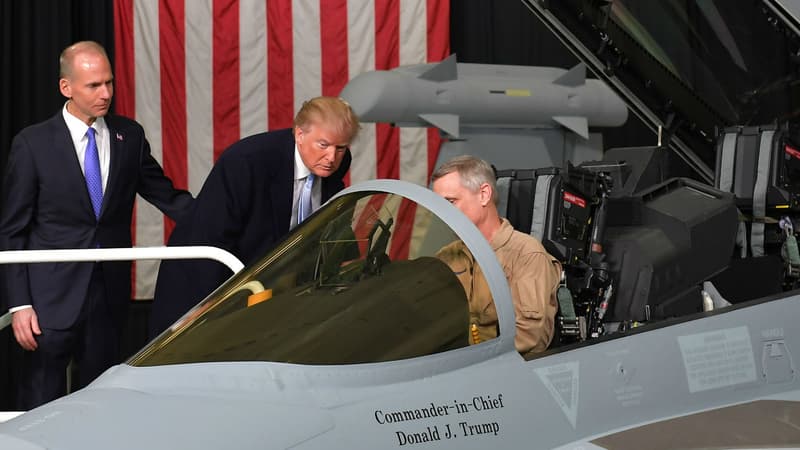 Donald Trump sur la base de Miramar.