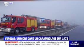 Un accident implique une vingtaine de véhicules sur l'A72 au nord de Saint-Étienne, au moins un mort