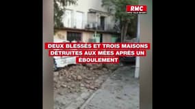Deux blessés et trois maisons détruites aux Mées après un éboulement 