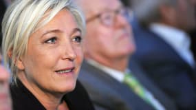 Marine et Jean-Marie Le Pen, le 22 septembre 2012.