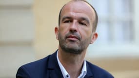 Le coordinateur de La France insoumise, Manuel Bompard, le 6 mai 2025 à Matignon 