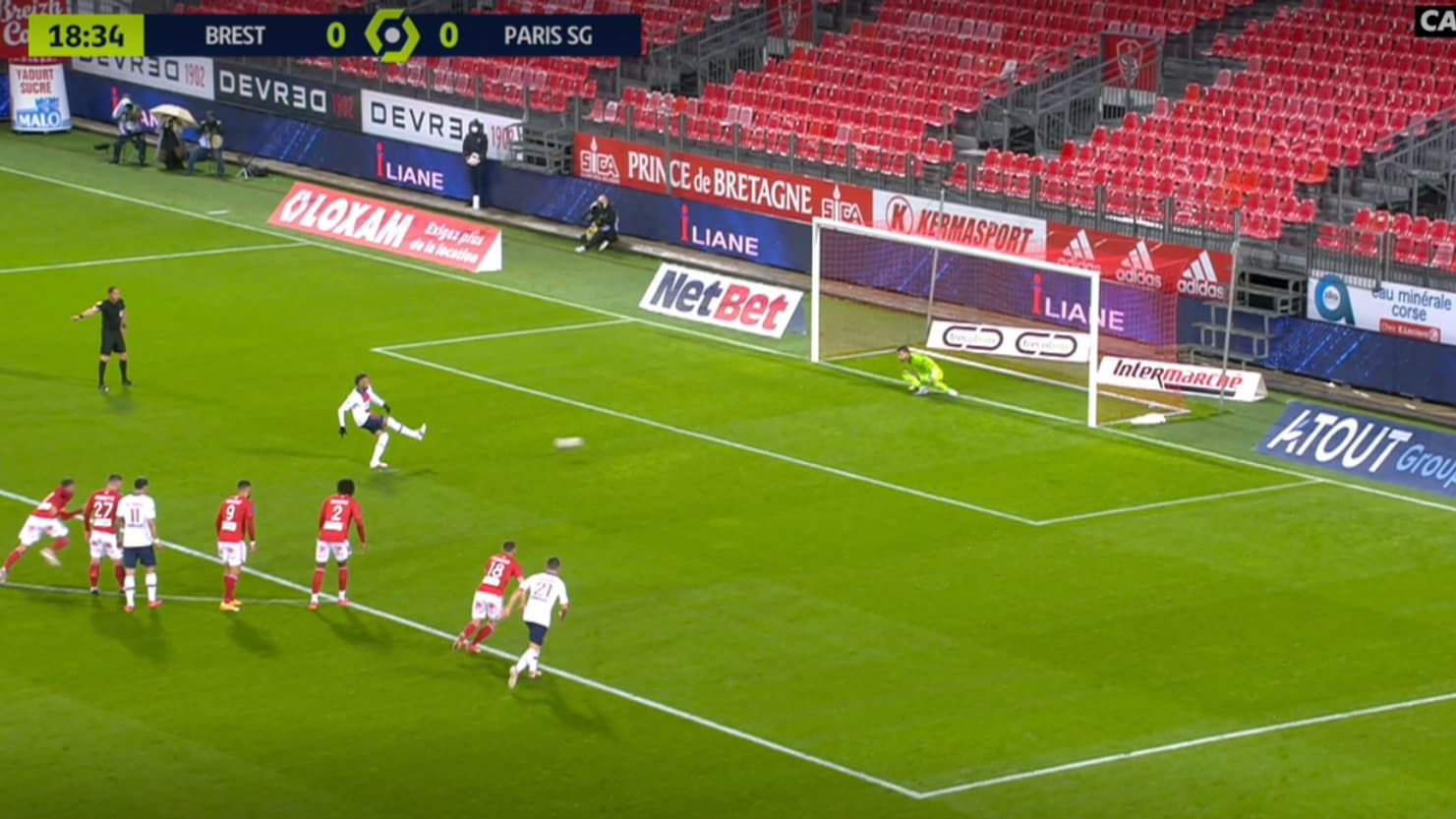 Neymar rate son penalty contre Larsonneur