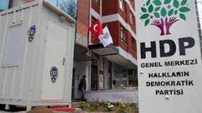 Le siège du Parti démocratique du peuple (HDP) à Ankara le 18 avril 2015 