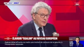 Thierry Breton, commissaire européen au marché intérieur, "souscrit" à l'idée d'Emmanuel Macron d'élargir Egalim au niveau européen