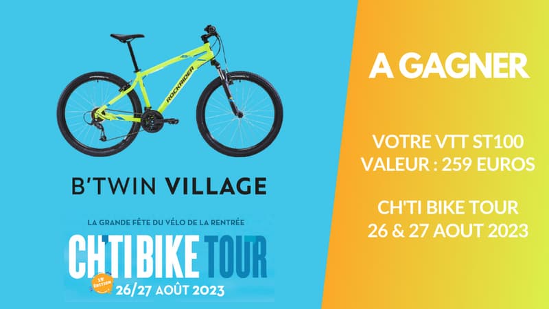 A gagner : votre VTT ST100 d'une valeur de 259 euros