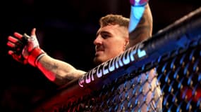Tom Aspinall après sa victoire sur Marcin Tybura à Londres en juillet 2023