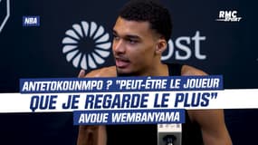  NBA : Antetokounmpo ? "Peut-être le joueur que je regarde le plus" avoue Wembanyama