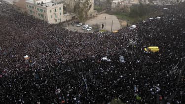 300.000 Juifs ultra-orthodoxes manifestent à Jérusalem, le 2 mars 2014.