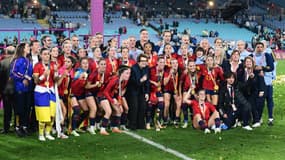 Les Espagnoles lors de la finale de la Coupe du monde féminine, le 20 août 2023 à Sydney.