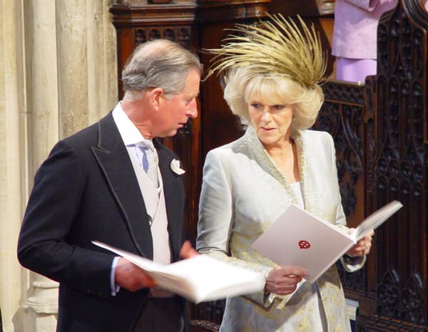 Charles & Camilla, lors de leur mariage, le 9 avril 2005